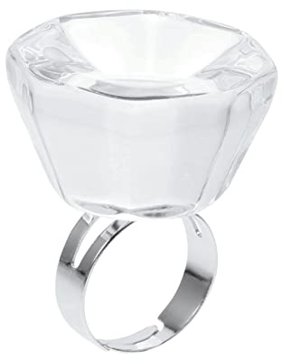 LALADEFIEE Kleberingbecher aus Kristall und Edelstahl für Wimpernverlängerungszubehör Pigmenthalter für Beauty Salon und Beauty Schule Praktisches Ring Cup für Tattoo und Wimpern