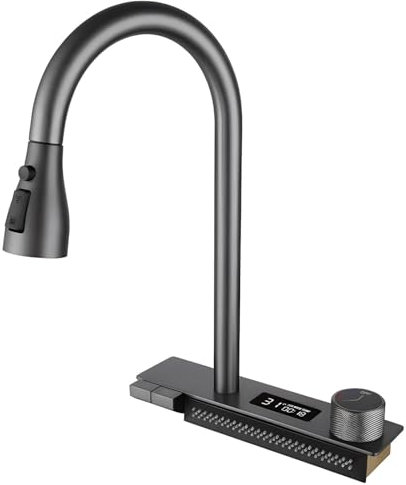 Accessoires multifonctionnels pour évier de cuisine cascade barre de robinet accessoires d'évier de comptoir à bol unique