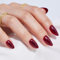 Findigit Red Press On Nails Almond Short - Red Soft Gel Press on Nails, Glue on Nails with Nail Glue,Salon Quality Reusable Stick on False Nails in 16 Sizes - 32 Fake Nails Kit,Rose Almond