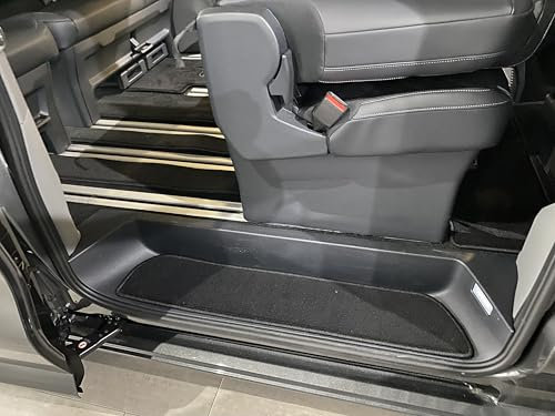 Teppiche Einstieg Trittstufen passend für Ford Transit Tourneo Custom Trend Titanium Active ab 2023 4 teilig 2 Schiebetüren