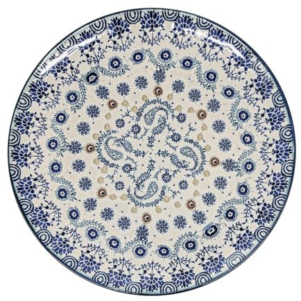 Santa Clara - Plato plano (26 cm), color azul