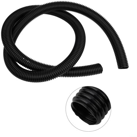 Tuyau de rechange pour aspirateur, diamètre intérieur 32 mm, diamètre extérieur 39 mm, tuyau fileté allongé, flexible soupleavec EVA noir, aspirateur accessoire de nettoyage