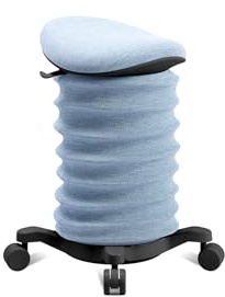TOPSTAR Sitness 4D mit Rollen AGR-Zertifiziert Dynamischer Sitzhocker schwarz - blau, ergonomischer Bürohocker - höhenverstellbar - stärkt den Rücken - entlastet die Bandscheiben | Made in Germany | Ergonomisch | Bürohocker, Rollhocker | höhenverstellbar | Geprüfte Sicherheit nach GS-Intertek