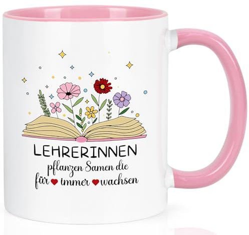 Joymaking Taza de regalo de despedida para profesora – Maestras plantas semillas que se despiertan para siempre – despedida gracias cumpleaños jubilación regalo para profesora favorita para despedida