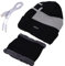 Electric Heated Beanie Hat - Rechargeable Battery Operated Warm Knitted Cap with Adjustable Temperature | Soft and Lightweight Winter Hat for Outdoor Sports, Hiking, Skiing, Snowboarding, M, Black