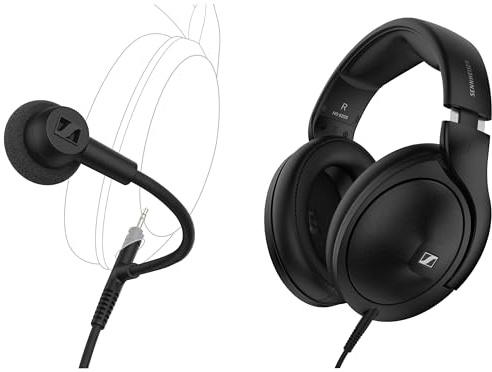 Sennheiser Kopfhörer Bundle HD 620S geschlossene Kopfhörer HD 500 BAM Ansteckmikrofon mit Geräuschunterdrückung, hochwertiger Sound für Gaming, Streaming & Podcast
