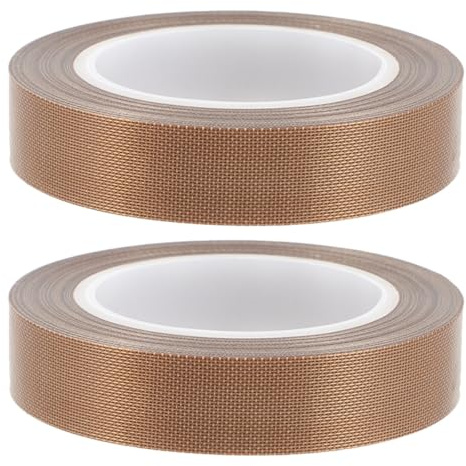 NIYANGLE 2 Rollen Ptfe Hochtemperatur Klebeband für Vakuumiergeräte Hitzebeständig und Langlebig Isolierendes Dichtungsband für Wärmeisolierung und Versiegelung
