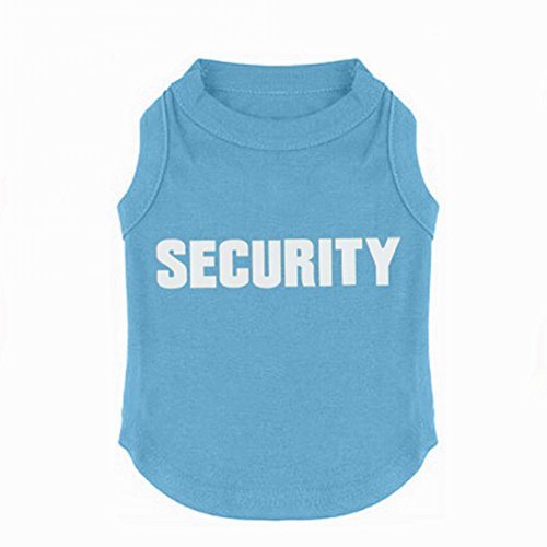 Hundehemd T-Shirts Welpe Sommerkleidung Hund Tank Top Weste Security Schweißhemd für kleine Hund mittlere Hundekatze (XXXL, Blau)