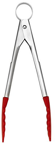 CUISIPRO Mini-Koch- und Servierzange, rot, Länge: 18 cm