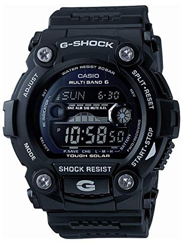Casio GW-7900B-1ER G-Shock G Shock - Reloj para hombre, diseño de ondas de radio solar, color negro, pulsera
