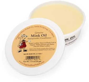 Angelus Genuine Mink Oil Waterproofer/Conditioner Paste Tub - 8oz