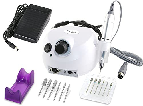 Maniküre-Set Hochleistungs- Schleifer Nagelfräser mit 30.000 Umdrehungen Elektrische Nagelfeile mit Maniküre Diamantschleifer für Naildesign zur Bearbeitung von Gel, Acryl & Naturnägel