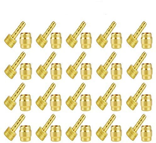 CYCEARTH Fahrrad Bremse Olive und Messing Anschluss Einsatz Kit für Shimano BH59 BH90 Avid Sram Magura Bike Hydraulische Scheiben Bremse Schlauch (SRAM (20pcs))