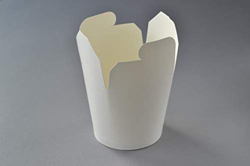 Lot de 500 boîtes à nouilles Asiabox - 750 ml - Blanc - Non imprimées