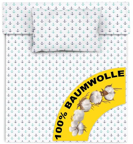 Amilian Kinderbettwäsche 100x135 Baby Bettwäsche Set Größe Babybettwäsche 135x100 mit Kissenbezug 40x60 100% Baumwolle Babybett Kinderbettwäsche 100x135 Jungen Mädchen Bettwaesche