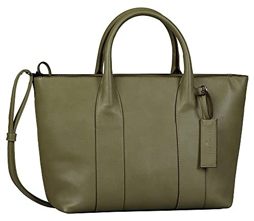 TOM TAILOR bags KALEA Damen Shopper M, sage, 39x11,5x27,5