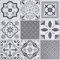 Decomeister Selbstklebende Bodenfliesen Kunststoff Fliesen Vinyl-Fliesen Klebefliesen Dekorfliesen mit Kleber Bodenbelag 5m² – 55 Stück á 30,5 x 30,5 cm Ornament Oriental tiles