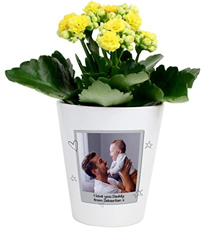 The Gift Experience Personalised Photo Upload Plant Pot, Garden Gifts, Personalised Gift, Quirky Gift