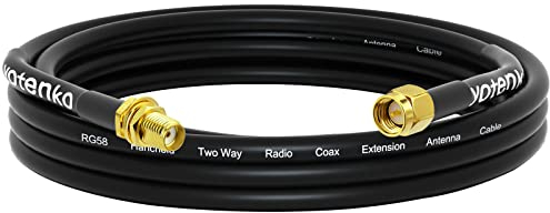 YOTENKO SMA Antennenverlängerungskabel 10ft 3m SMA Stecker auf SMA Buchse RG58 Koaxial-Überbrückungskabel Verlustarmes Umsetzungskabel für 4G LTE Router ADS-B SDR BaoFeng Ham Radio Kenwood Yaesu