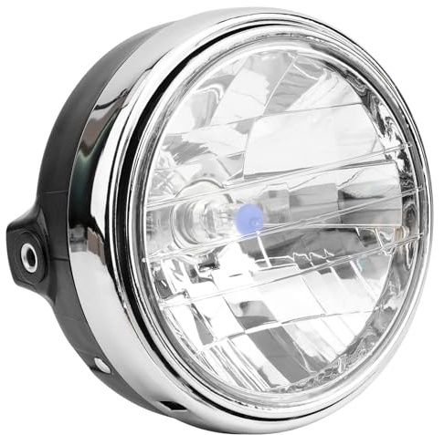 AHL Main Headlight Black Metal Kit Compatible with Honda CB400 CB500 CB1300 Hornet 250 600 900 VTEC400 VTR250 CB250 Round Head Light