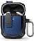 KZIOACSH Case for Google Pixel Buds A-Series, [Front LED Visible] Hard PC + TPU Rubber Shockproof Reinforced Protective Case Skin Portable Slim Lightweight Anti-Lost Earbuds Cover with Carabiner,Blue