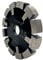 GVHAKG Tuck Point 120mm Diamant Fräser,Sehr verschleißfest Lange Lebensspanne für Estrich, Asphalt,Premium-Qualität Räumscheibe mit T-Schutzsegment(120x16x12x22,23mm)