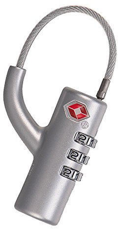 Maizoon TSA Accettato Blocco Combinazione con 3 Password Digitale Resettable Combo per Viaggi Bussiness Scuola per Bagagli Backpak Borsa Valigia Bagaglio Durevole Sicurezza Elegante Compatto Argento