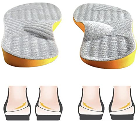 Goofort Solette ortopediche per correggere la postura, 4 in 1, in gel, per donne e uomini, fascite plantare, pronazione, piedi piatti, supporto per arco alto, metatarsalgia X/O, valgo, varo