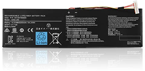 GAG-J40 Laptop Battery for Gigabyte Aero 15 14-K8 14-K7 14-P64WV6 X8 X9-7DE4410P YB-8DE1430SH YC-9DE5760SP 15X V8-BK4 V8-CF2 15P WB 15S OLED 17 XA 17X WB 17X YB Aorus X7 V6 V7 15G 17G XB XC XD 15W