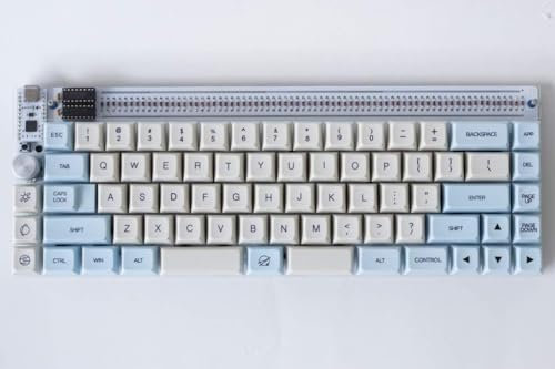 nullbits Nibble ANSI+ISO 65% 72 Key Programmable QMK Mechanical Keyboard Kit (Plus - White)