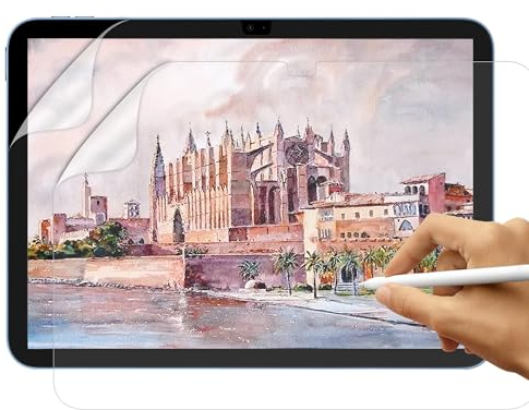 SUEEWE [2 Pezzi] Effetto Carta Pellicola per iPad 11. Generazione(A16) 2025 & iPad 10. Generazione,Feel Like Opaca Paper Pellicola in PET per Disegnare Schizzi Scrittura