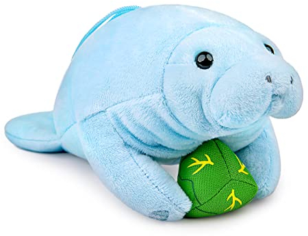 Lilizzhoumax Seekuh Plüschtier 18cm/7, Simuliertes Tier Kuscheltier, Kawaii Realistische Plüsch Spielzeug für Wilde Tiere, Geschenk für Freunde und Kinder