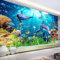 MERVOS 3D-Tapete Fototapete Unterwasserwelt Delphin Wohnzimmer Schlafzimmer TV-Hintergrund Wandaufkleber