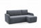 LIKMA Ecksofa Otto L-Form 224 cm Dunkelgrau Moderne Sofas & Couches - Velvet Sofa mit Schlaffunktion - Schlafsofa mit Bettkasten - Wohnlandschaft mit Bettzeugbehälter, Stoff: Jasmine 96