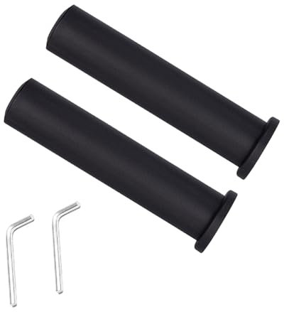 amangul 1 Paar Adapterhülsen-Konverter, 2,5 cm Standard-Hantelscheibenpfosten auf 5,1 cm Pfosten, Fässer, Adapterhülse