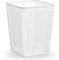 home stuff Square Trash Can - 1 Pack White Non-slip Mesh Bin, Stylish & Sturdy Metal Waste Paper Bin for Home, Bedroom, Office, Bathroom, Living Room & Kitchen - Indoor Garbage Bin with Sleek Design