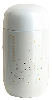 HGDXDP Insulated Cup Coffee Condition Starry Mini Small Capacity Stainless Steel Water Bottle Leak Proof Coffee Cup Cute Bottle(White)