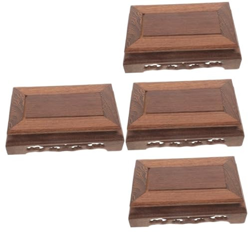 POPETPOP 4 Pièces Plante en Pot sur Pied Plantes Plante De Soutien Grand Support pour Plante sur Pied Porte-Plante D'intérieur Support De Jardinière pour La Maison Colonne Montante en Bois