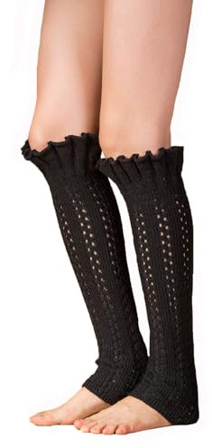 YAMEE Kniestrümpfe für Damen Warme Zopfmuster Weich Licht Dehnbar,Stulpen Beinstulpen,Lange Beinwärmer,Lange Stiefelstrümpfe für Damen Mädchen,Lange Beinstulpen Schöne Warme