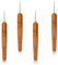 RAMGLYO Set von 4 Bambusgriff-Häkeln für Crochet, Dreadlocks, Häkelnadel, Dreadlocks-Knöpfen und Dread Extensions