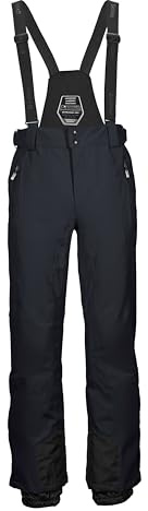 killtec Herren Skihose/Funktionshose mit abnehmbaren Trägern, Kantenschutz und Schneefang KSW 100 ENOSH MN SKI PNTS, schwarz, 4XL, 43431-000
