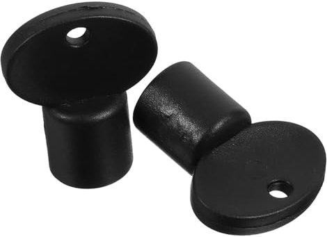 MUCKLILY 2pcs Toilet Dispenser Key Replacement Plastic Paper Towel Box Lock Accessories Sleek Stylish Practical Multifunctional Design for Bathroom