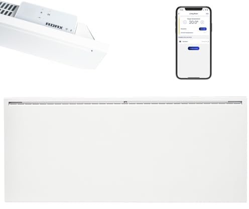 Famn WIFI Electric Panel Heater, Wall Mounted, Splashproof, White (1000W)