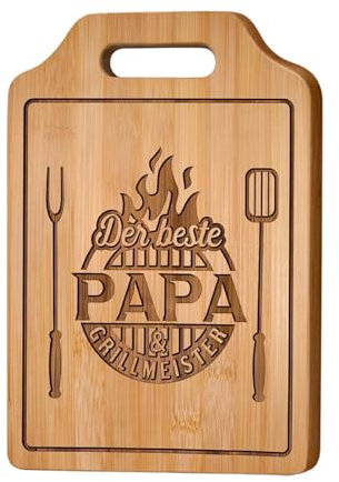 Massivholz Schneidebretter Vatertag Geschenke Laser Kreative Lustige Schneidebretter Geburtstagsgeschenk für Mama Küchenzubehör (Vatertag)