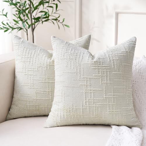 Kissenbezug 45x45 Decor Cord Kissen Beige Sofa Kissenbezug Boho Style Deko Bunte Kissenbezüge Kissenhülle Flauschige Kissen Wohnzimmer Deko Modern Pillow Cover Couch Polster Kissenhüllen 45x45 2er Set