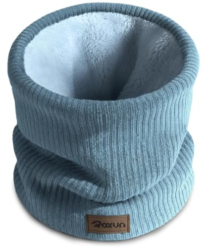 ROXUN Winter Neck Gaiter, Neck Warmer Snood Cover Ski Gaiters for Men/Women