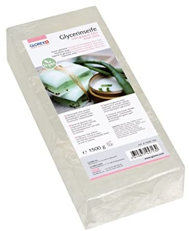 Glycerin Öko-Gießseife Aloe Vera, Transparent 1500 g