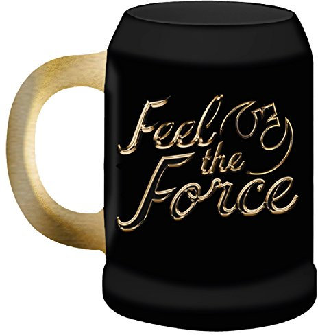 Funko SW05363 Star Wars EPVIII The Last Jedi: Basic Stein: Gold Feel The Force, Ceramic, Black, 11 x 16 x 14 cm