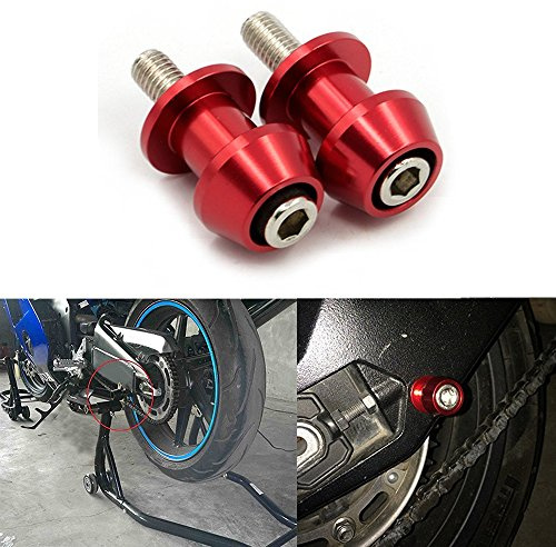 ViZe Diabolos Moto Vis de Support pour Motorcycle Street Bike Quads (Rouge, 8mm)