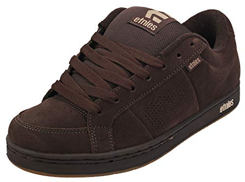 Etnies Kingpin - Skate Cupsole Iconique, Construction Renforcée, Confort Coussiné, Baskets du Quotidien - Brown/Black/Tan - 41.5